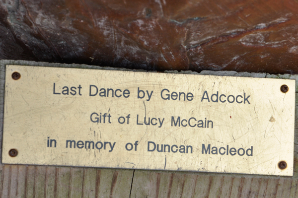 sculpture plaque: Last Dance